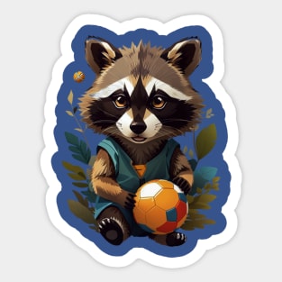 racoon natural art ilustrator Sticker